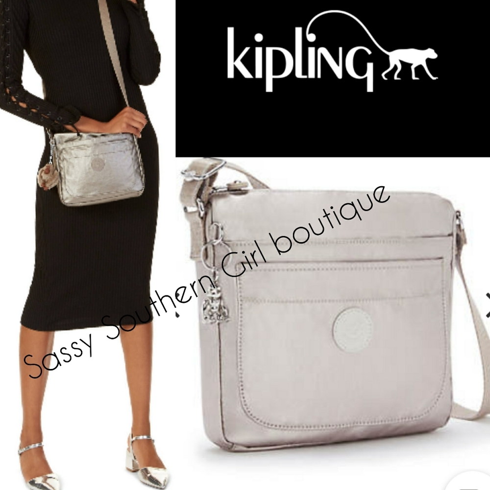 ⭐🆕 Kipling metallic glow crossbody bag